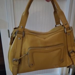 COLE HAAN PATENT LEATHER HANDBAG